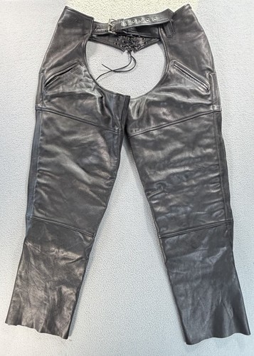 Xpert leather motorcycle chaps - leather,